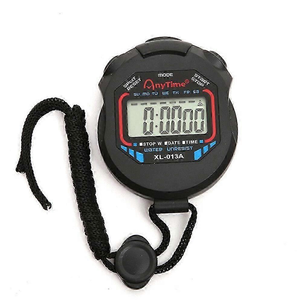 Portable LCD Sport Stopwatch Timer Supplies Pocket Waterproof Digital