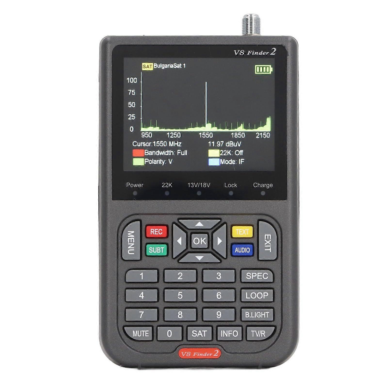 Digital Satellite Finder with Spectrum Analyzer for Precise TV Dish Alignment
