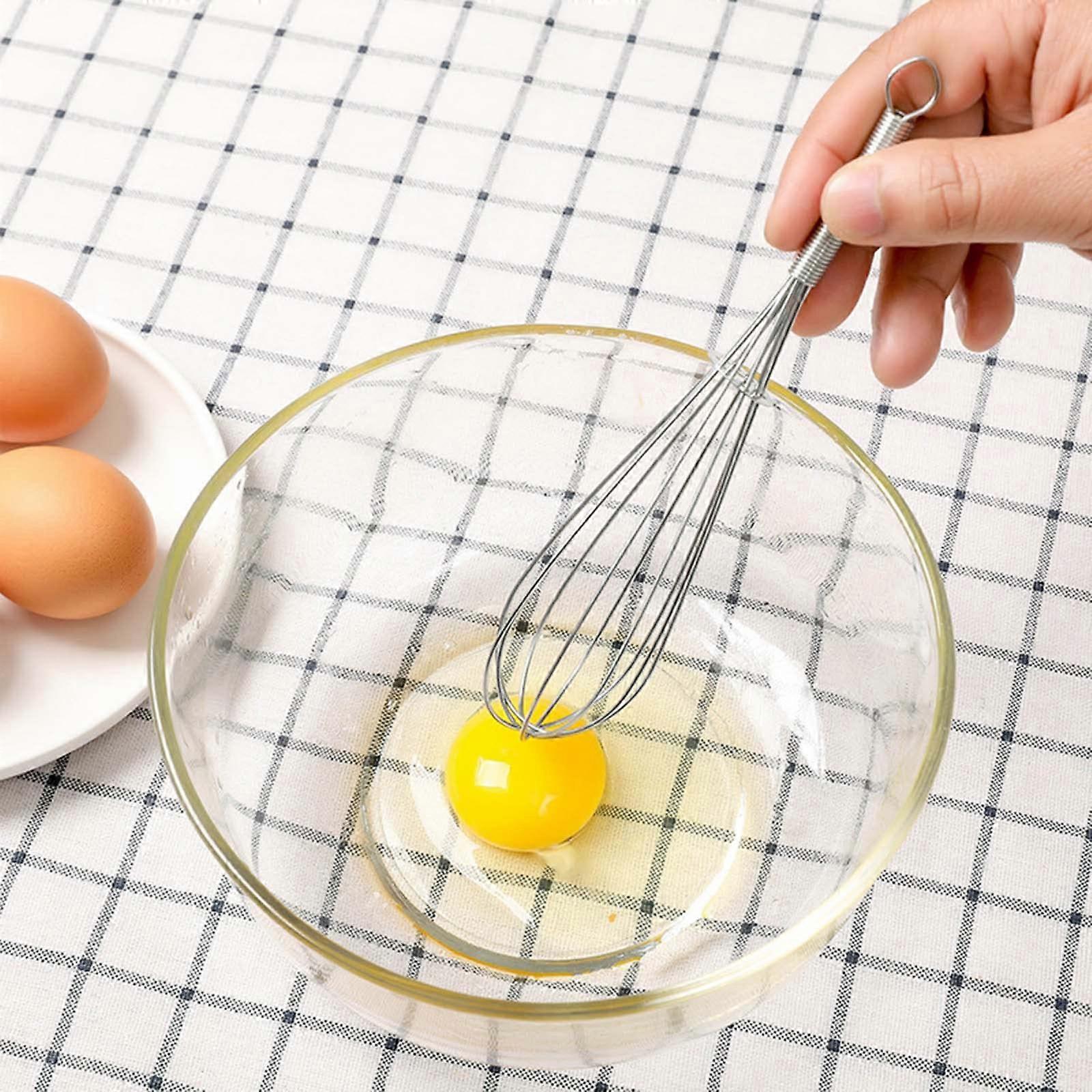 Stainless Steel Whisk Egg Beater with Comfortable Grip for Fast Baking and Cooking