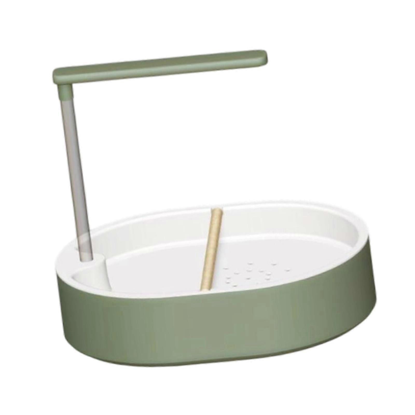 Automatic Bird Bath with Pump and Perch, Double Row Sprinkler, Easy Install for Parakeets