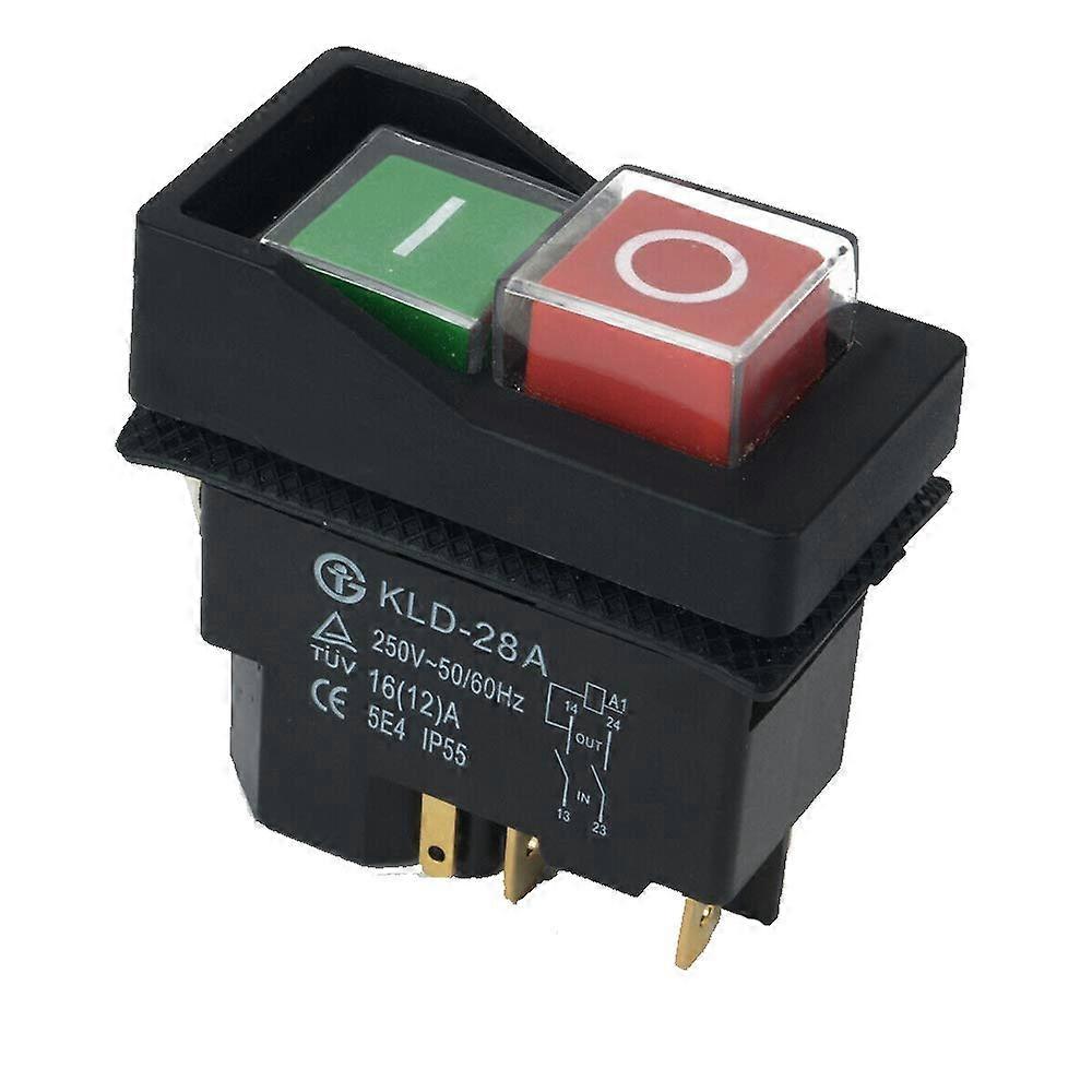 Waterproof Magnetic Push Button Power Switch 220V IP55 with Power Failure and UnderVoltage Protection
