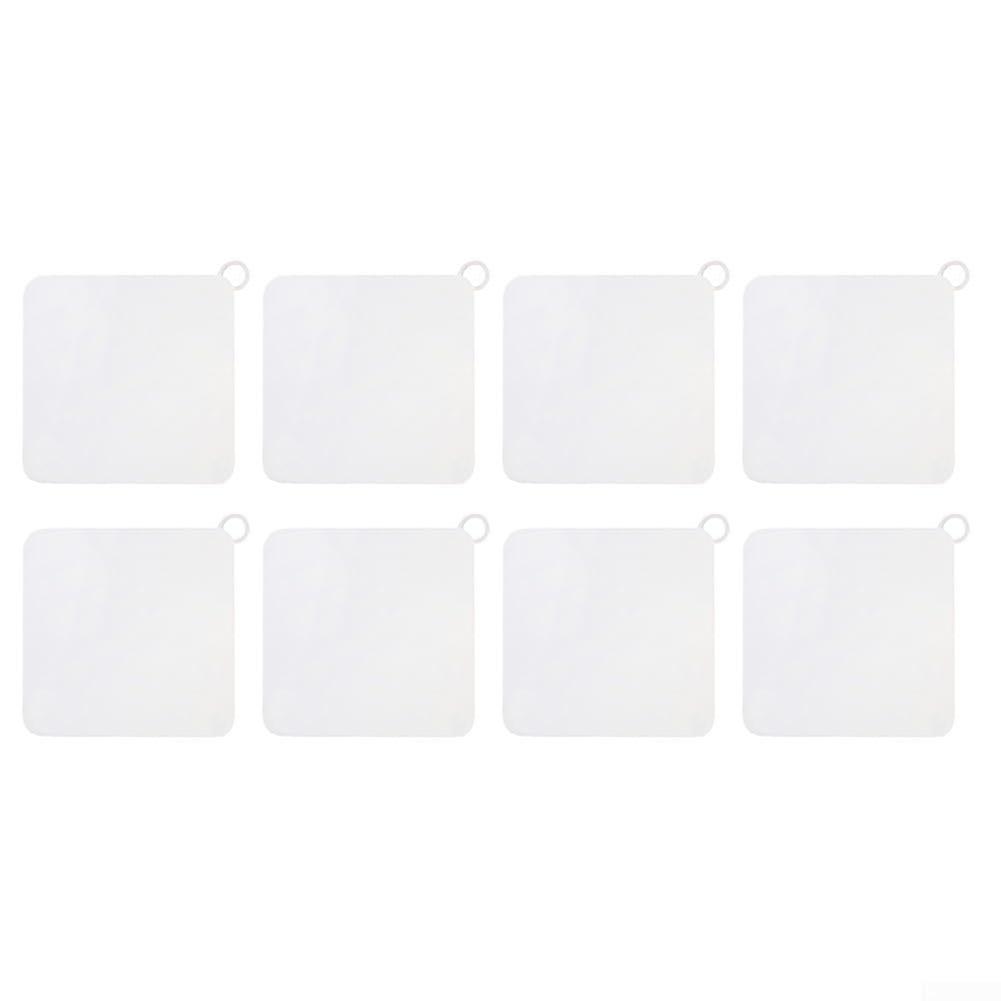 Silicone Drain Cover 8Pack Hair Blocking Reusable Shower Protector for Kitchen and Bathroom