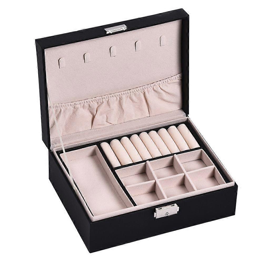 Large two-layer jewelry storage