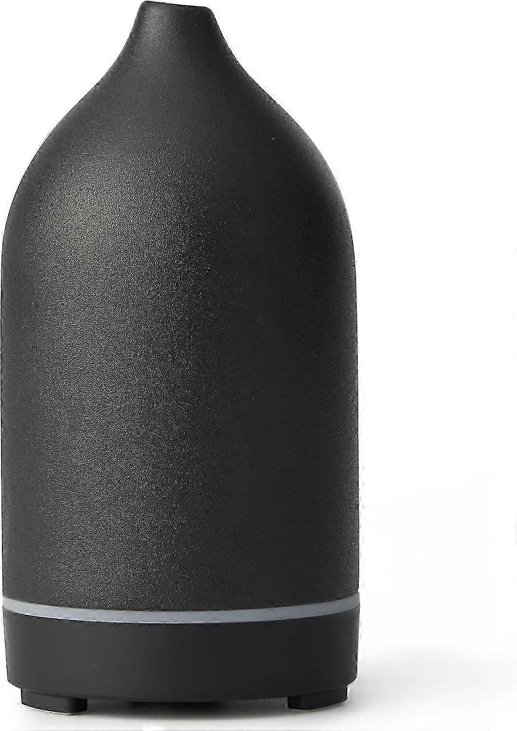 Stone diffuser, 200ml diffusers for home, ultrasonic aromatherapy essential oil diffuser, black