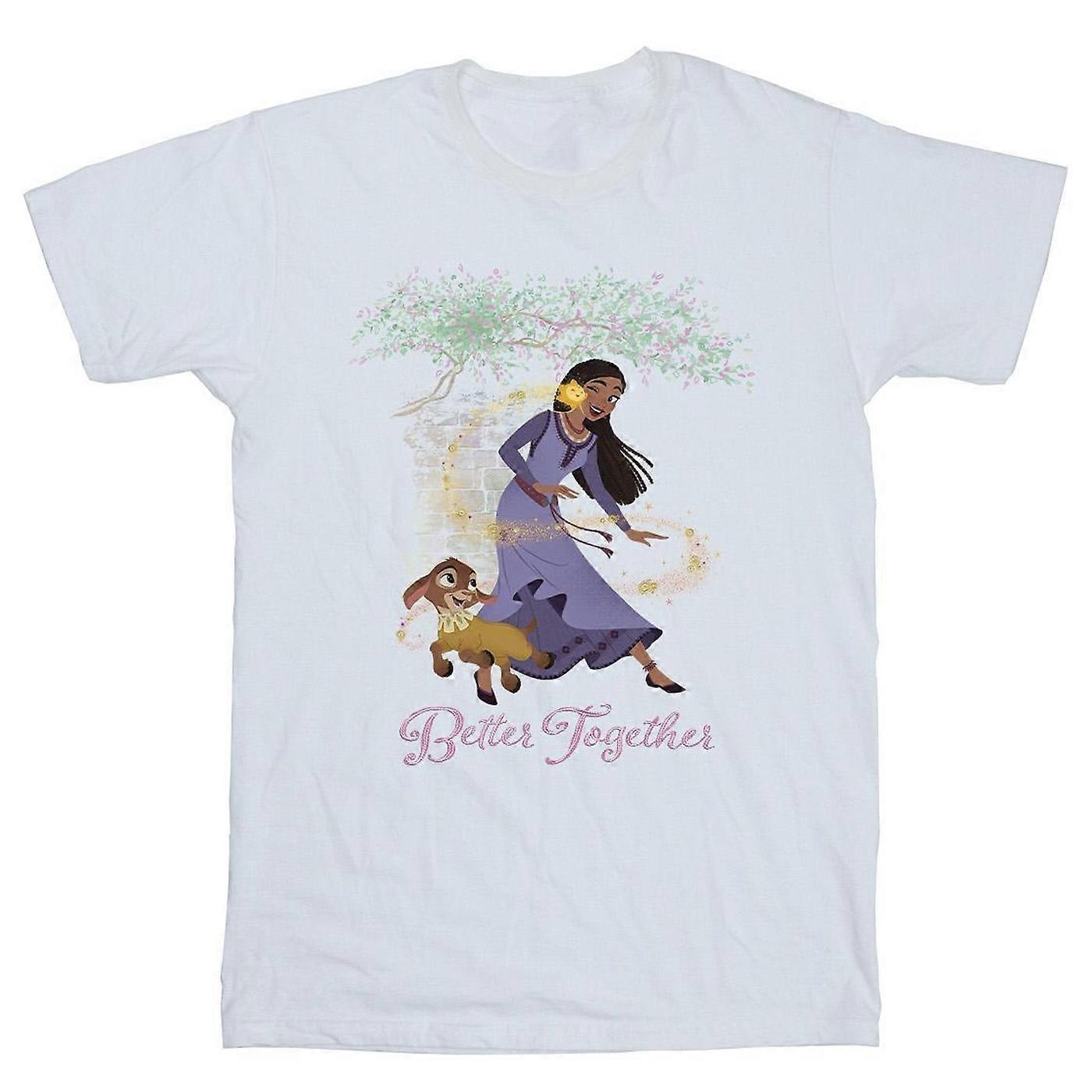 Ønsker jenter bedre sammen bomulls-T-skjorte