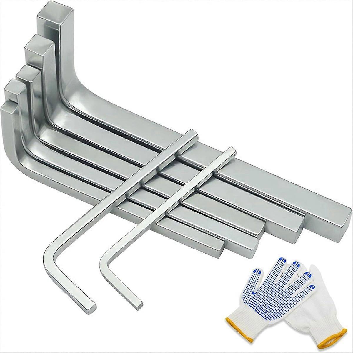 7Pcs Square Head Wrench Set L Shaped Square Key Kit 3-10mm