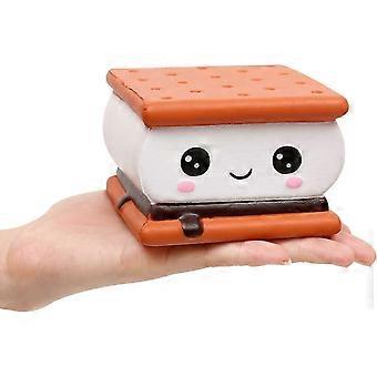 Squishy Chocolate Cookie Stress Relief Toys, Kawaii Party Props for Adults