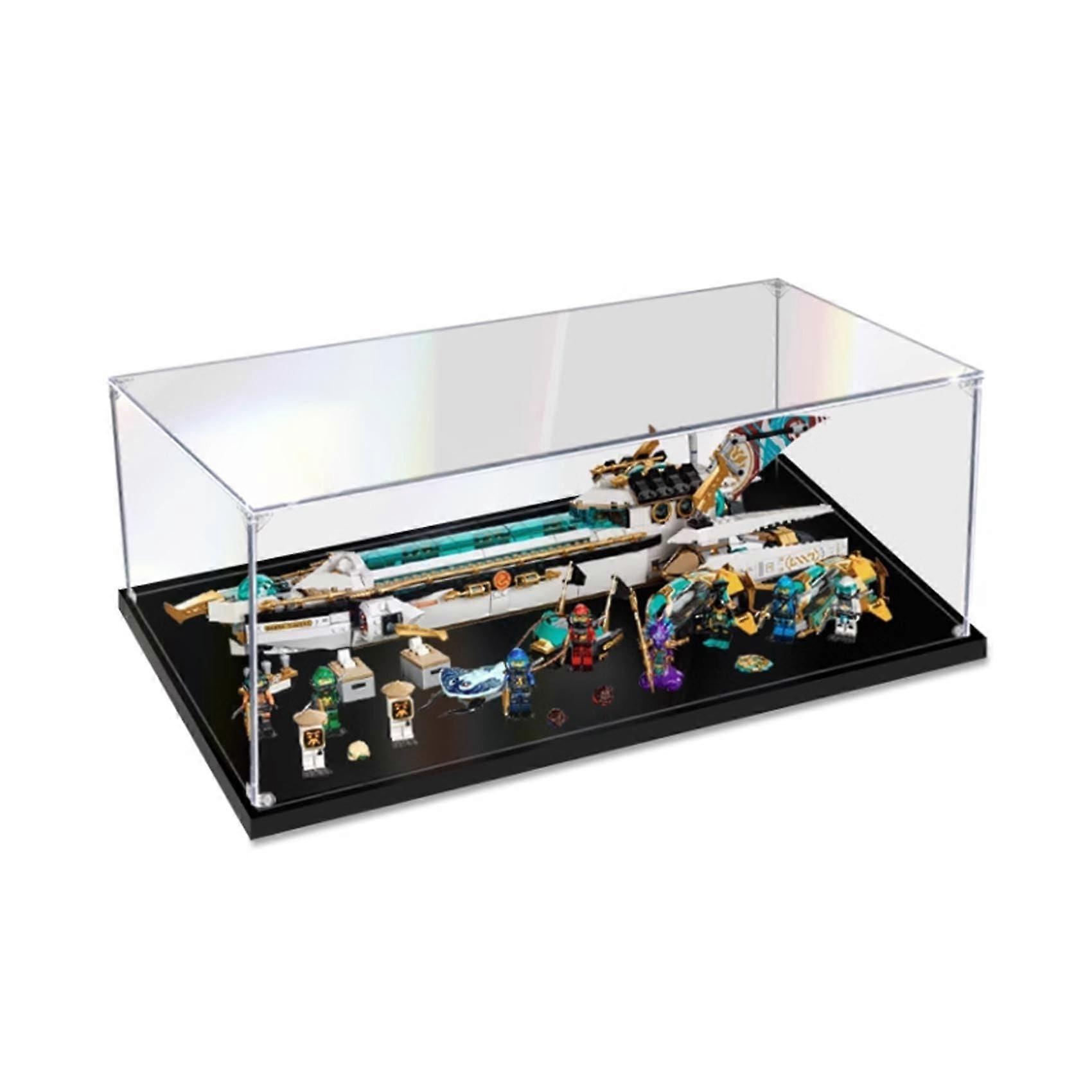 Acrylic Display Case for  71756 Submarine Model, Clear Dustproof Showcase, Easy Assembly
