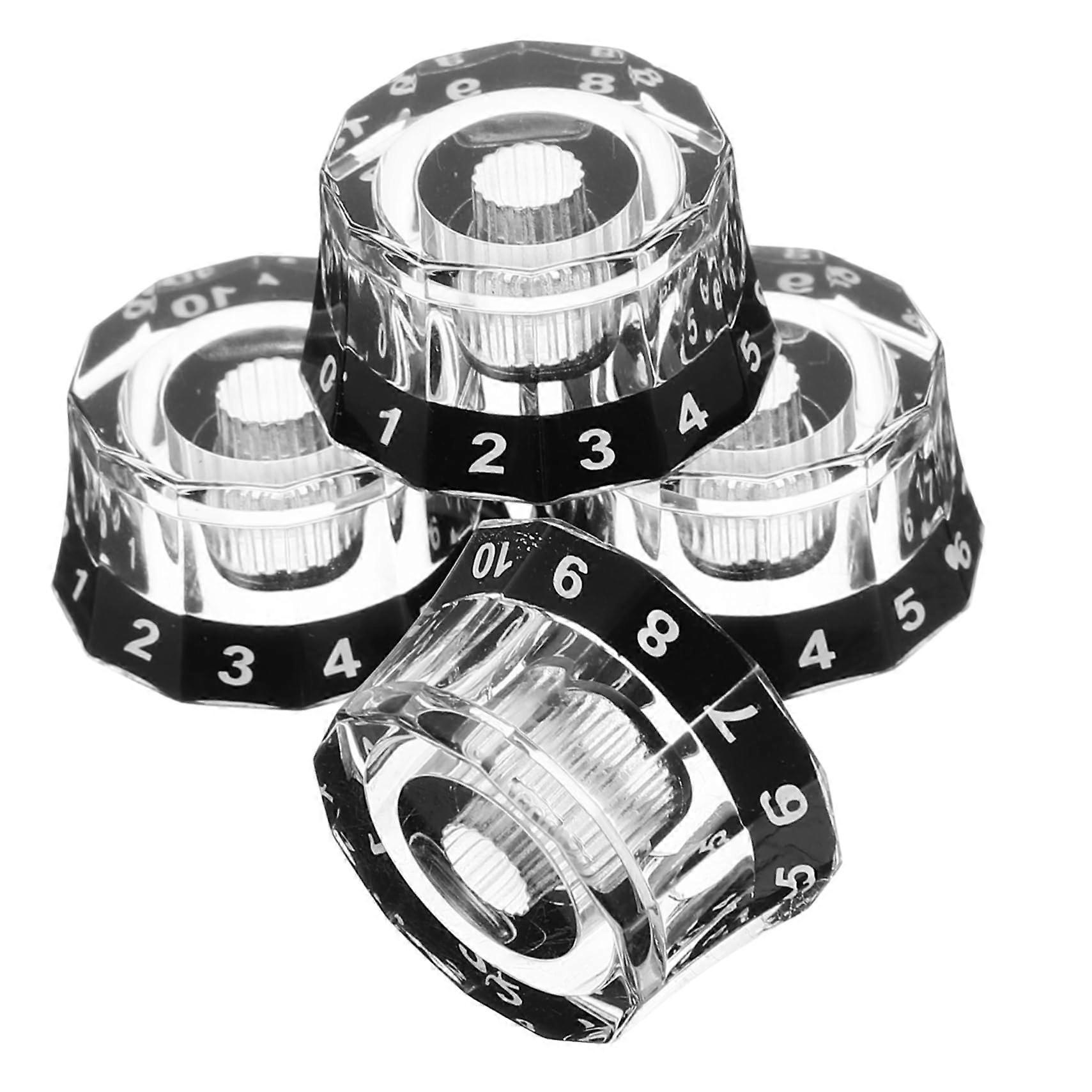 Electric Guitar Knobs with Easy Volume Control, Durable Acrylic Build, Quick Installation Replacement
