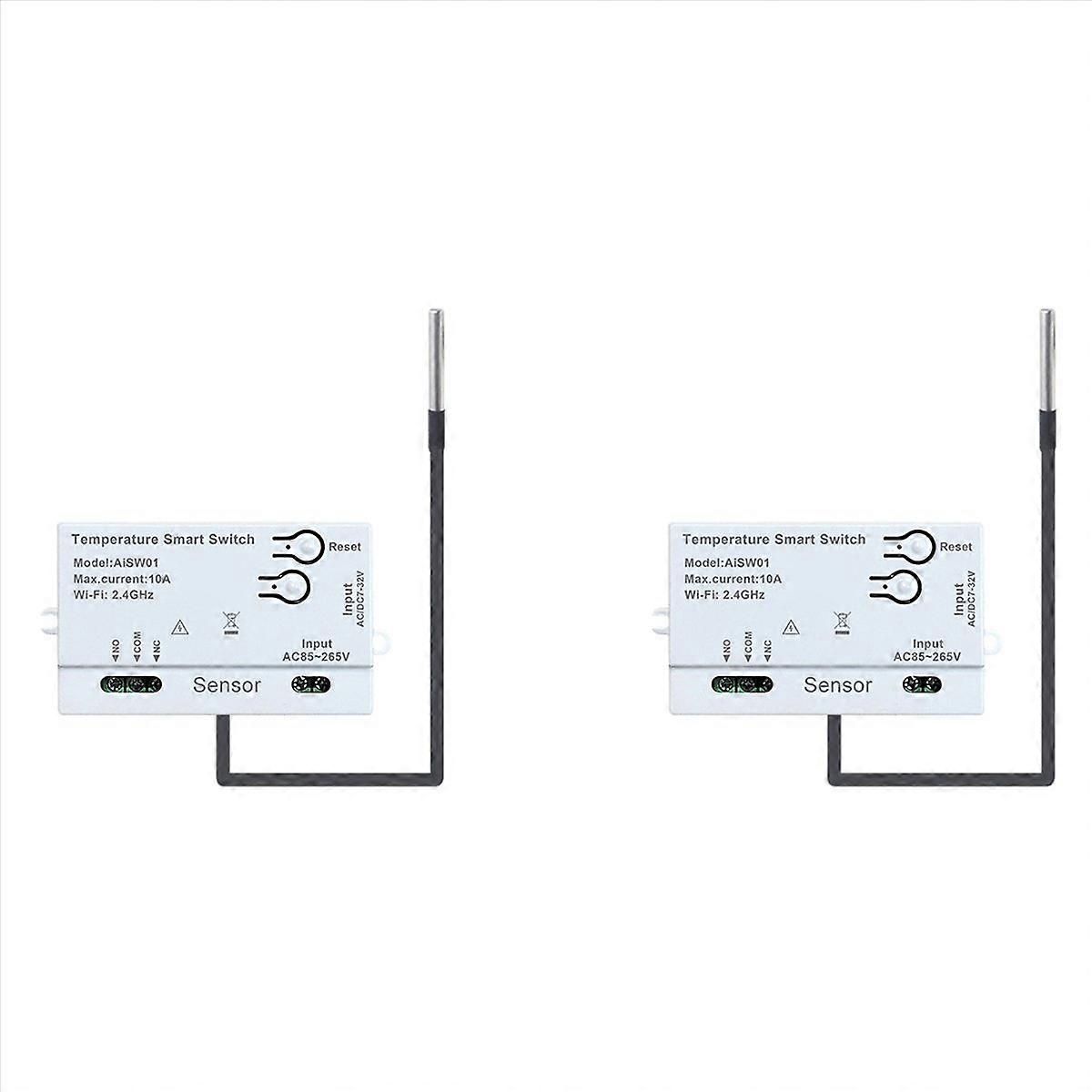 Tuya WiFi Temperatuursensor 2.4G WiFi Temperatuursensor Smart Switch met Temperatuursensor