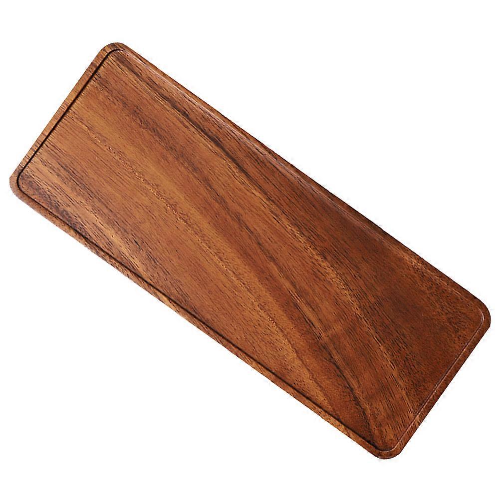 Fruit Container Walnut Wood Fruit Holding Store Use Rectangular Shape Simple Design 1Pcs