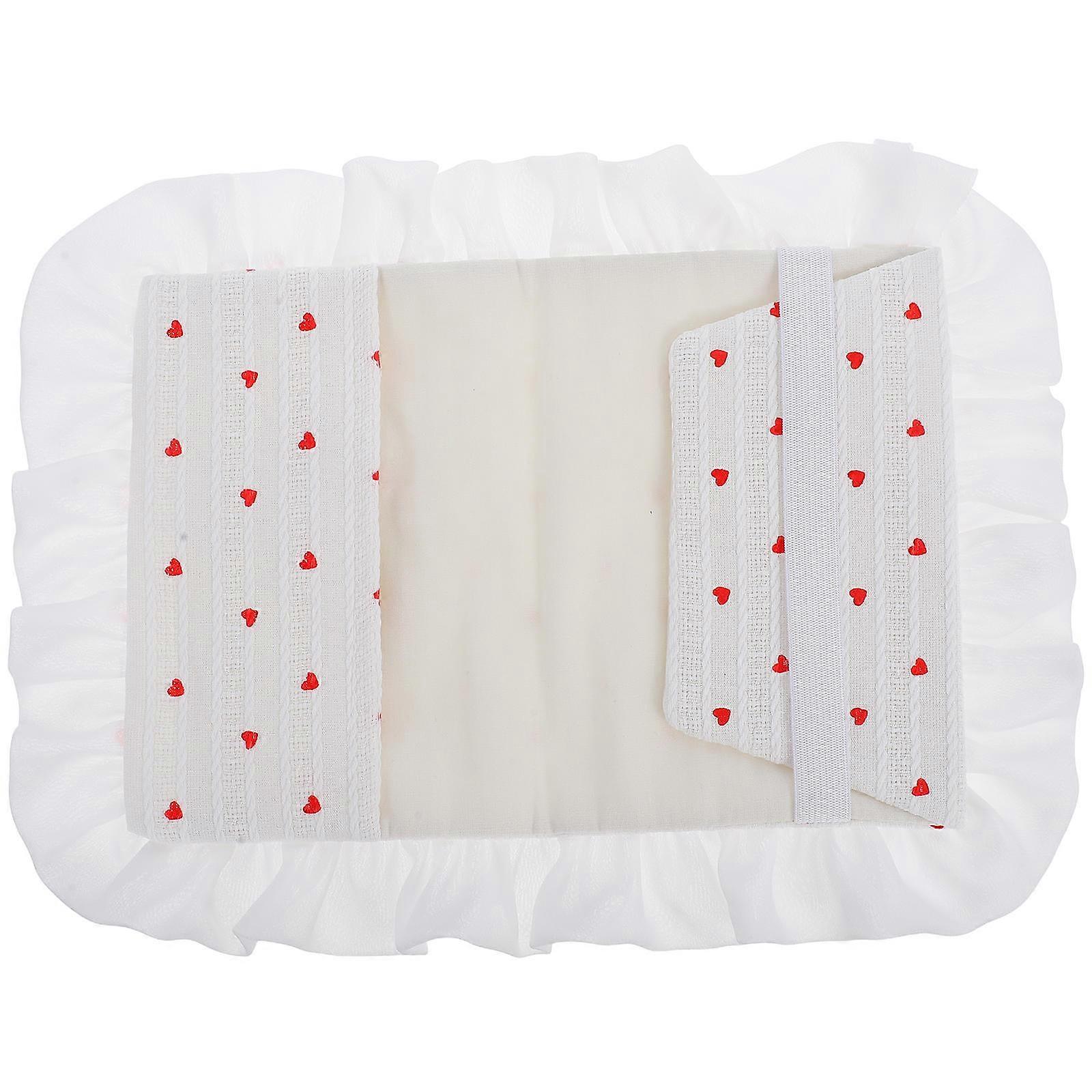 Book Cloth Bookbinding Fabric Notebook Cover with Heart Pattern for Book 2Pcs