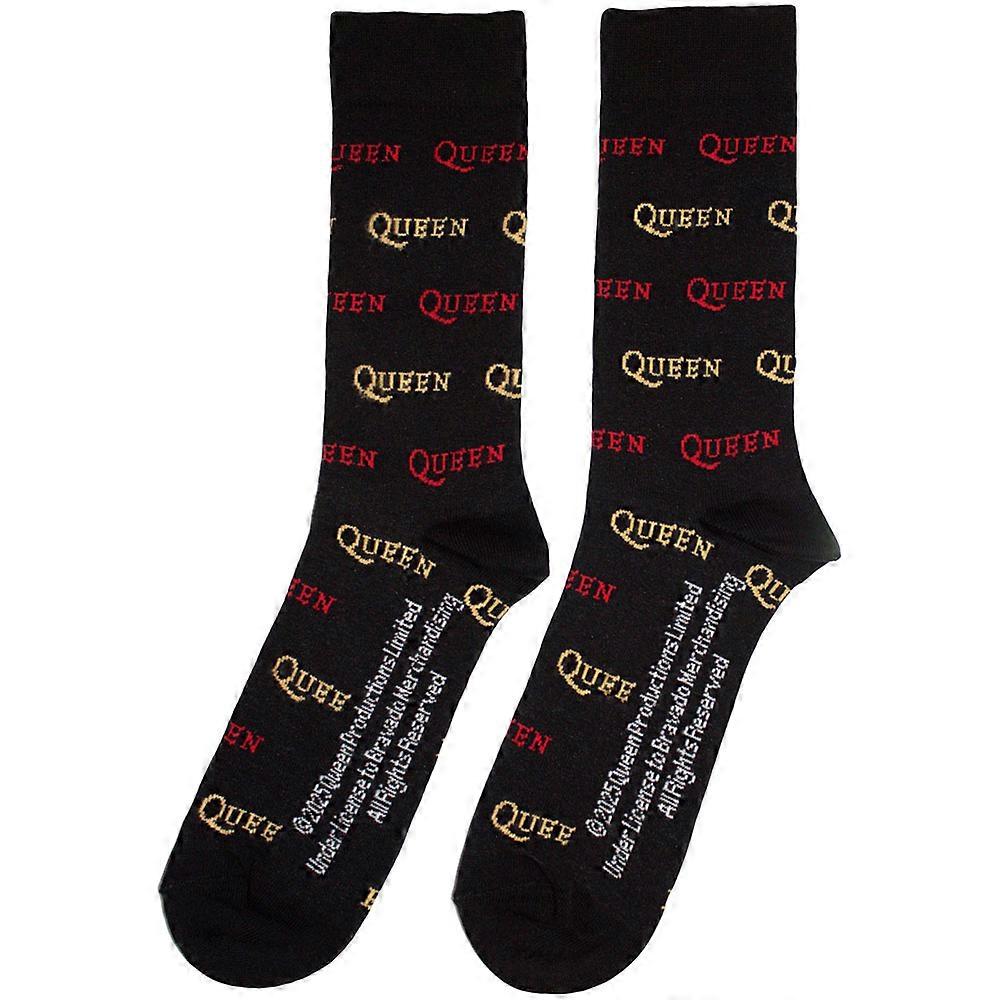 Queen Band Logo Repeat Colour Ankle Socks