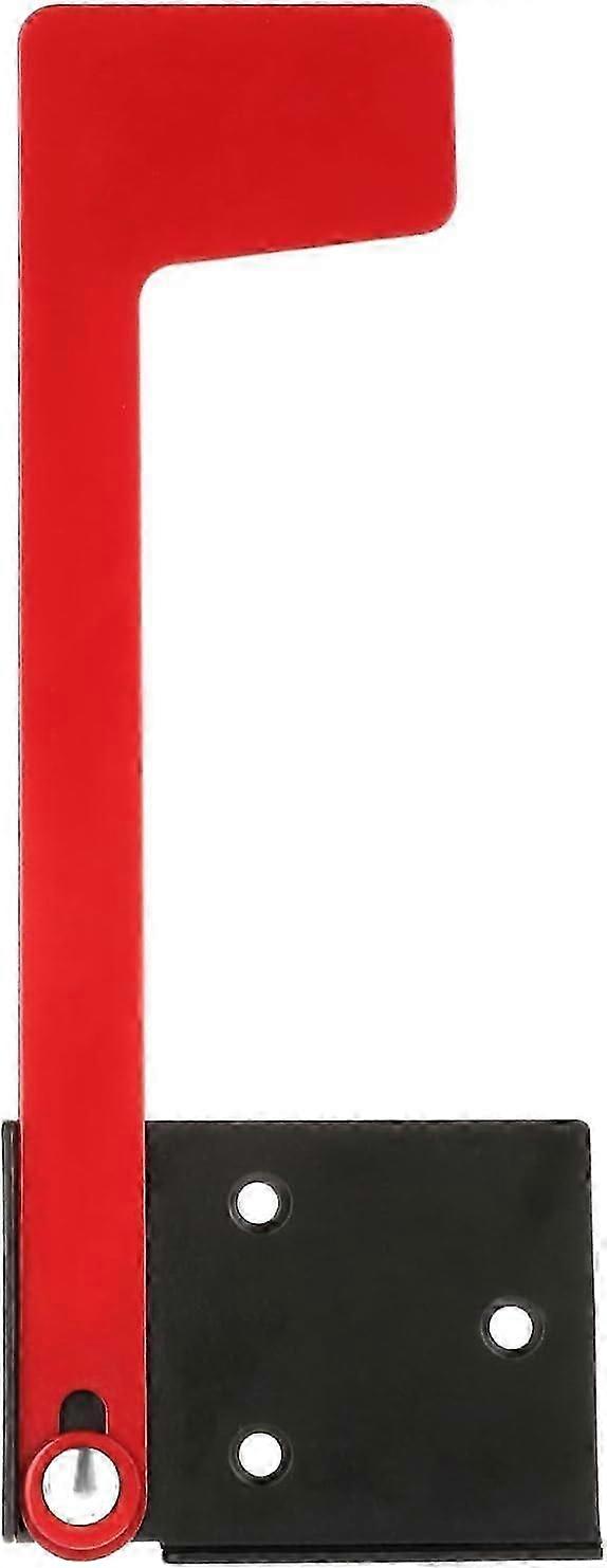 Galvanized Steel Mailbox Replacement Flag Kit with Red Flag, No Tools Required