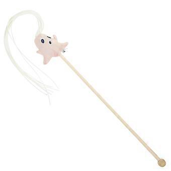 Bâtonnet en peluche pour chat sur le thème d'Halloween, jouet idéal pour les chatons.