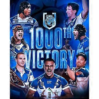 Canterbury bulldogs 1000 wins nrl rugby champion team jigsaw puzzle game for adults and kids V1873