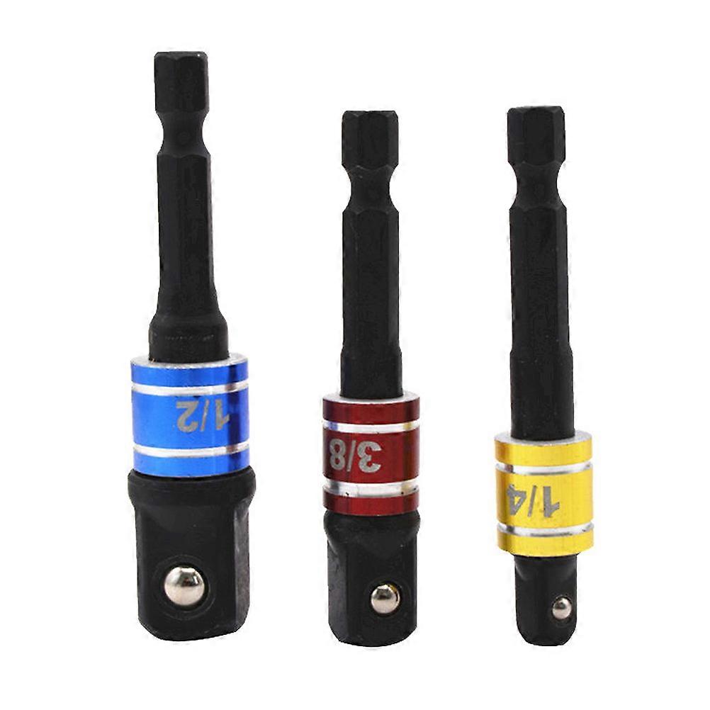 Socket Bit Adapter Practical Steel Ball Post for Hex Shank Drill 6Pcs