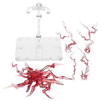Suporte de exibição de figuras com efeito para 3 conjuntos de suporte de mesa para exibição de bonecas