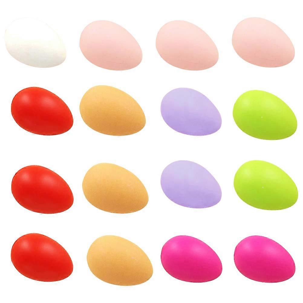 Assorted Color Plastic Easter Eggshell for DIY Craft Decor 24Pcs Set