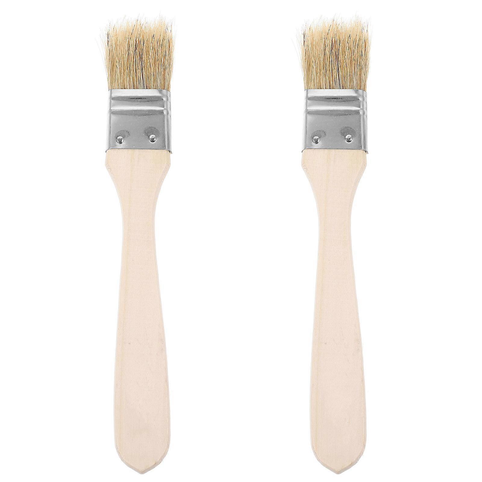 Grillöl-Backpinsel mit Holzgriff, 2-teilig