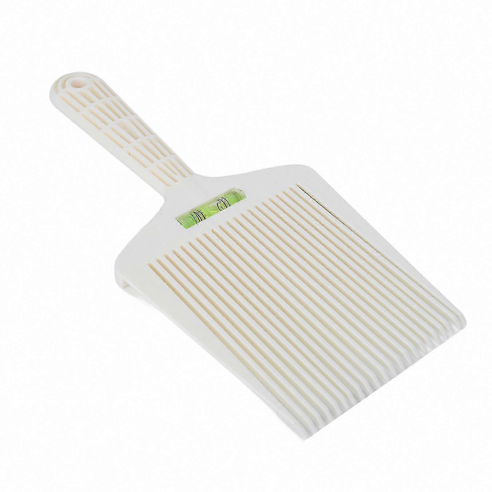 Flat Top Comb with Precision Water Leveling - White