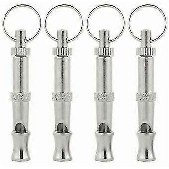 4-Piece Ultrasonic Dog Whistle, High-Frequency Dog Whistle, Adjustable Ultrasonic Whistle compatible with Training, Barking, Sitting, and Recalling Do