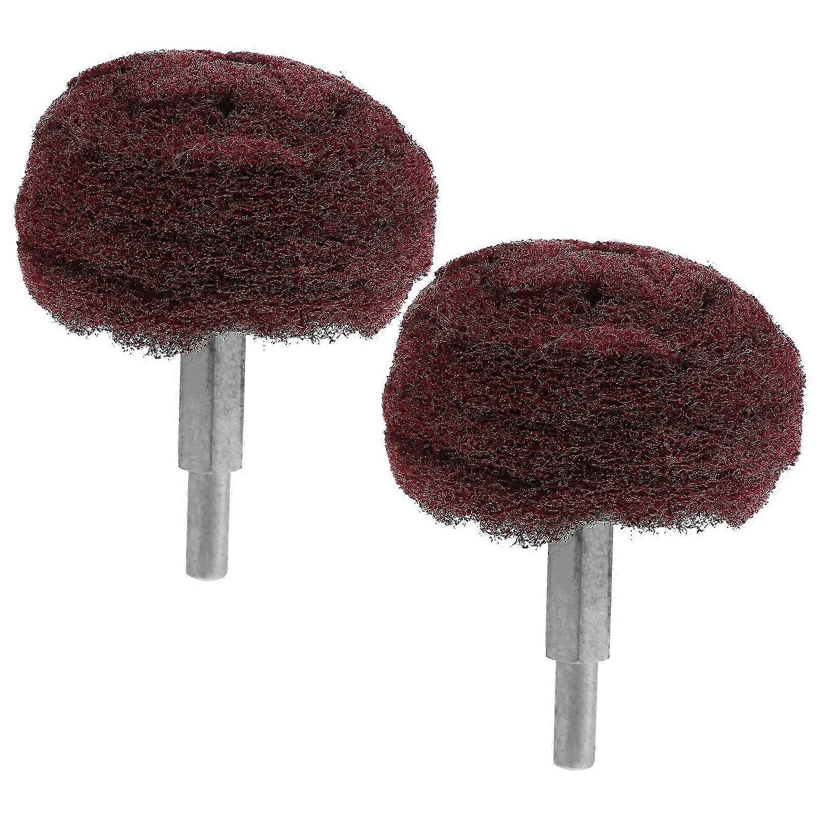 2PCS Buffing Wheels Drill & Angle Grinder Attachment Scouring Pads Power Scrubber Cleaning Kit