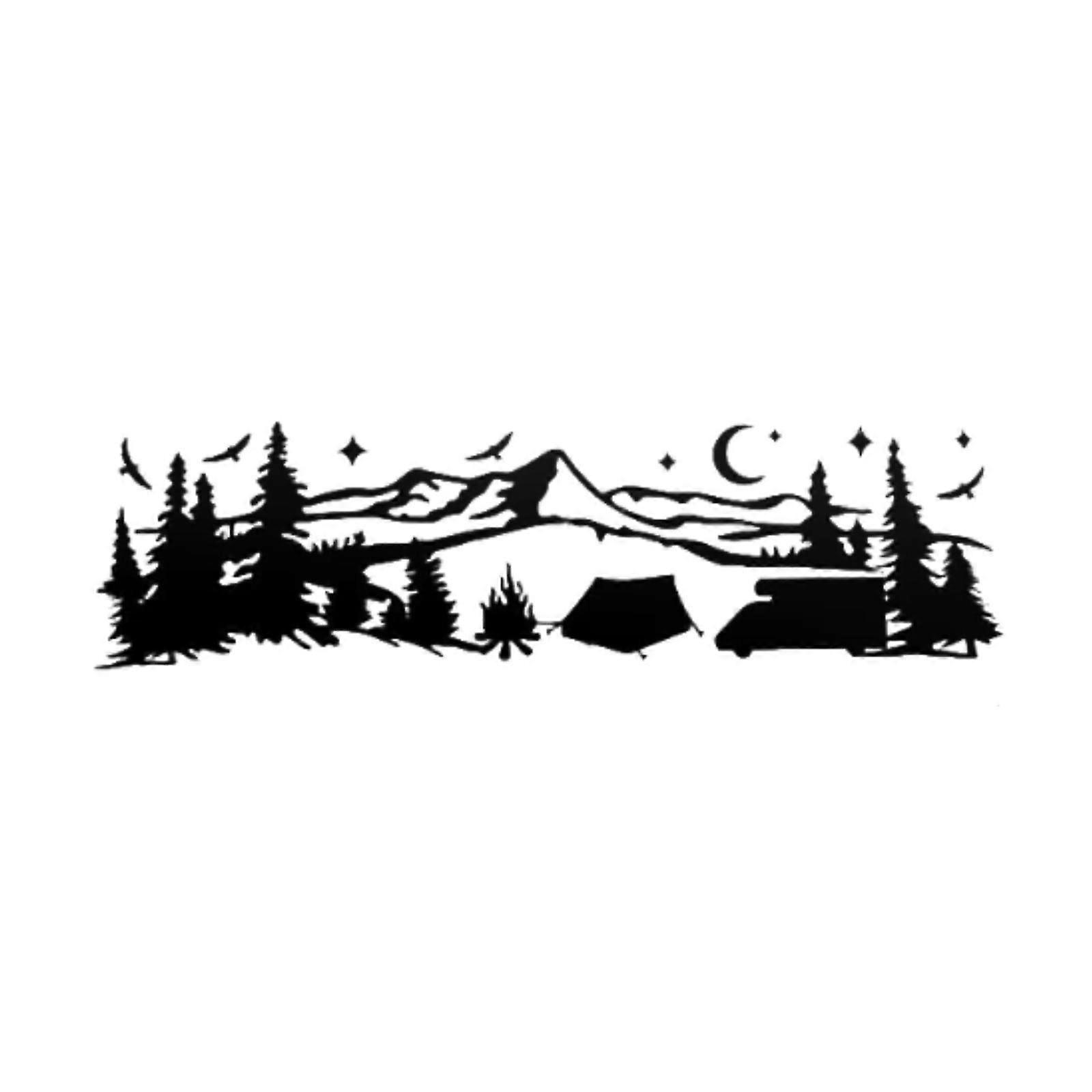 Large Car Stickers Decals Decoration Versatile Quick Installation Modern Auto