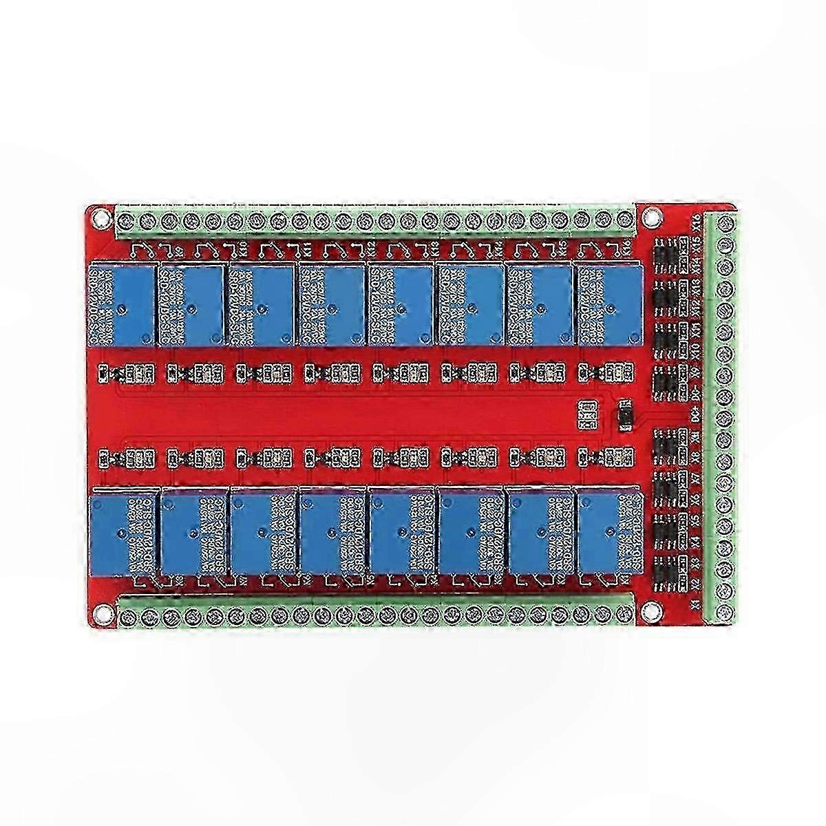16-Channel Relay Controller with 24V Isolation High/Low Trigger Interface Module