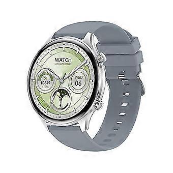 HK75 Ultra-Thin Smartwatch (Silver) with AMOLED Display, Bluetooth Calling & Health Tracking