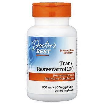 Doctor's Best, Trans-Resveratrol 100, 60 Veggie Caps