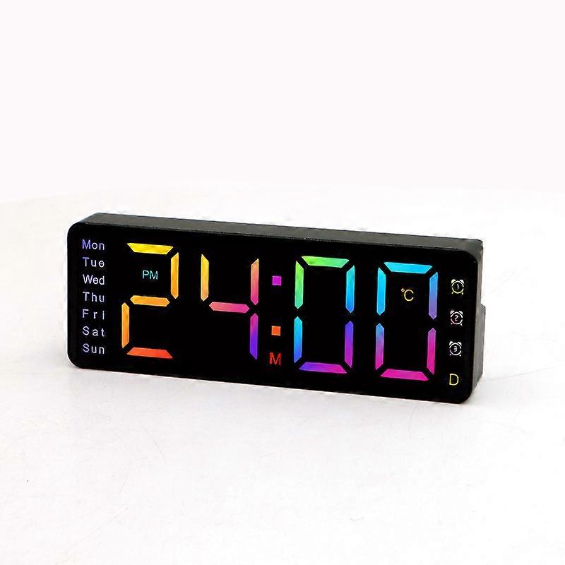 Desktop LED Electronic Alarm Clock with Voice Control and Countdown, Simple Rectangular Electronic Clock, Suitable for Bedrooms and Students, CY0801, 
