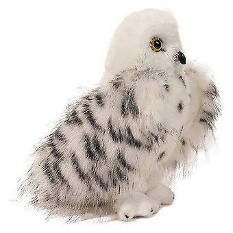 20CM Wizard Snowy Owl Plush Stuffed Animal - Soft, Realistic Design with Bright Eyes - Perfect for Cuddles & Adventures!