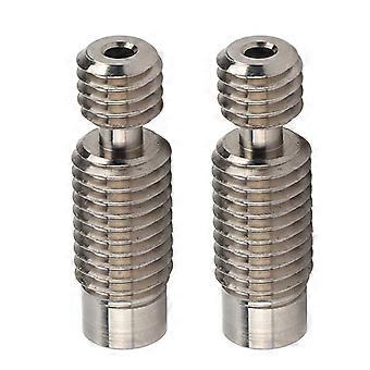 2 st. helmetall hotend-halsrör med hög precision, glatt inre hot end-halsrör för 3D-skrivare, lång räckvidd, gängtyp