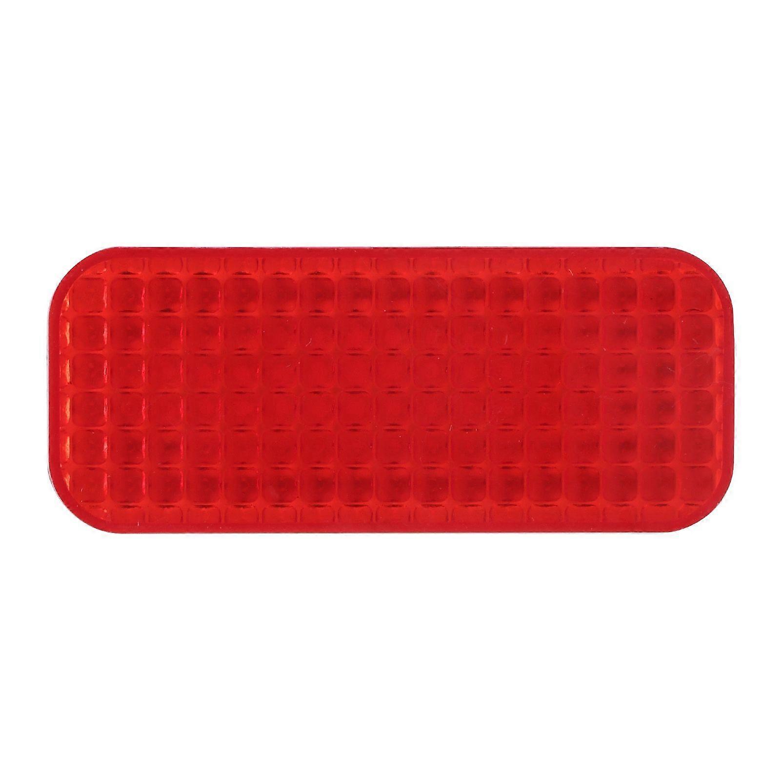 Reflective Sticker Red Rectangular Protection Reflector Universal for Automobile Motorcycle