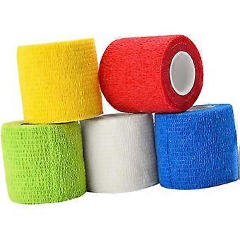 5 Rolls Self Elastic Bandage Wrap for Pets Nonwoven Cohesive Tape for Cats and Dogs Mixed Color Patterns 5cm x Each Ideal for Care and First Aid