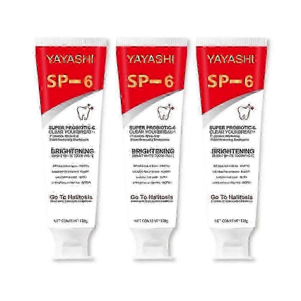 3pcs Sp-6 Probiotic Whitening Toothpaste