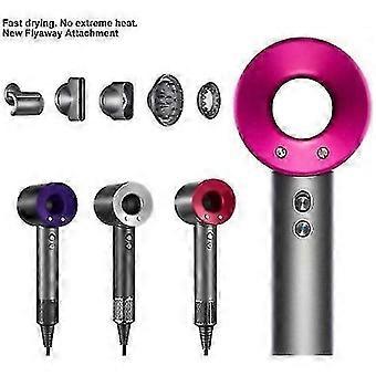 5-In-1 Hair Dryer Professional Salon Leafless Hair Dryer-Rose RED
