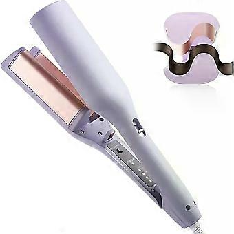 32mm Curling Iron, Negative Ion Hair Styling Tool with 4 Temperature Settings, 15s Rapid Heating, V-Shaped Barrel, Titanium Tourmaline Coating