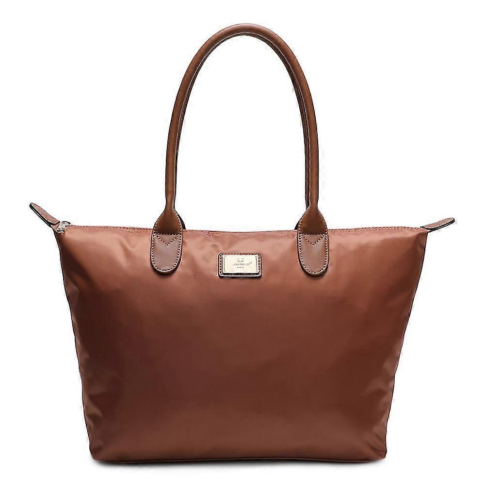 Polyester Tote Bag  Light Brown