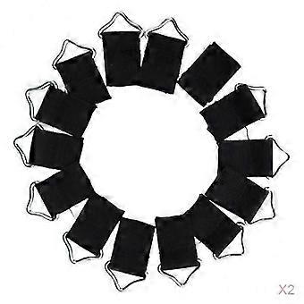 2x 10x Triangle Rings Buckle Loop High Strength V-rings & Straps for Trampoline