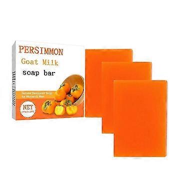 Persimmon Soap Bar for Old People Smell, Natural Deodorant Body Face Bar Soap for Body Odor Control, Remove Bad Body Odor