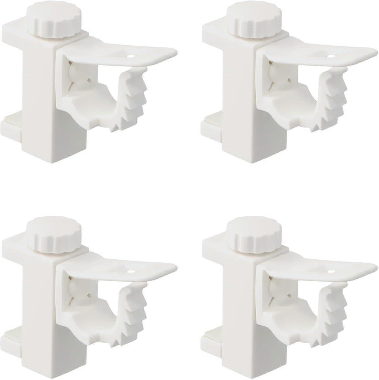 No Drilling Curtain Rod Bracket Clips Adjustable Mounting Brackets