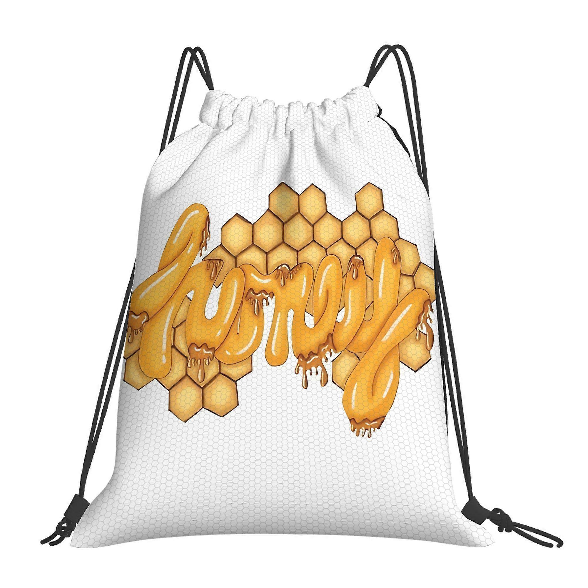 Honey Drawstring Bags-Dwazs