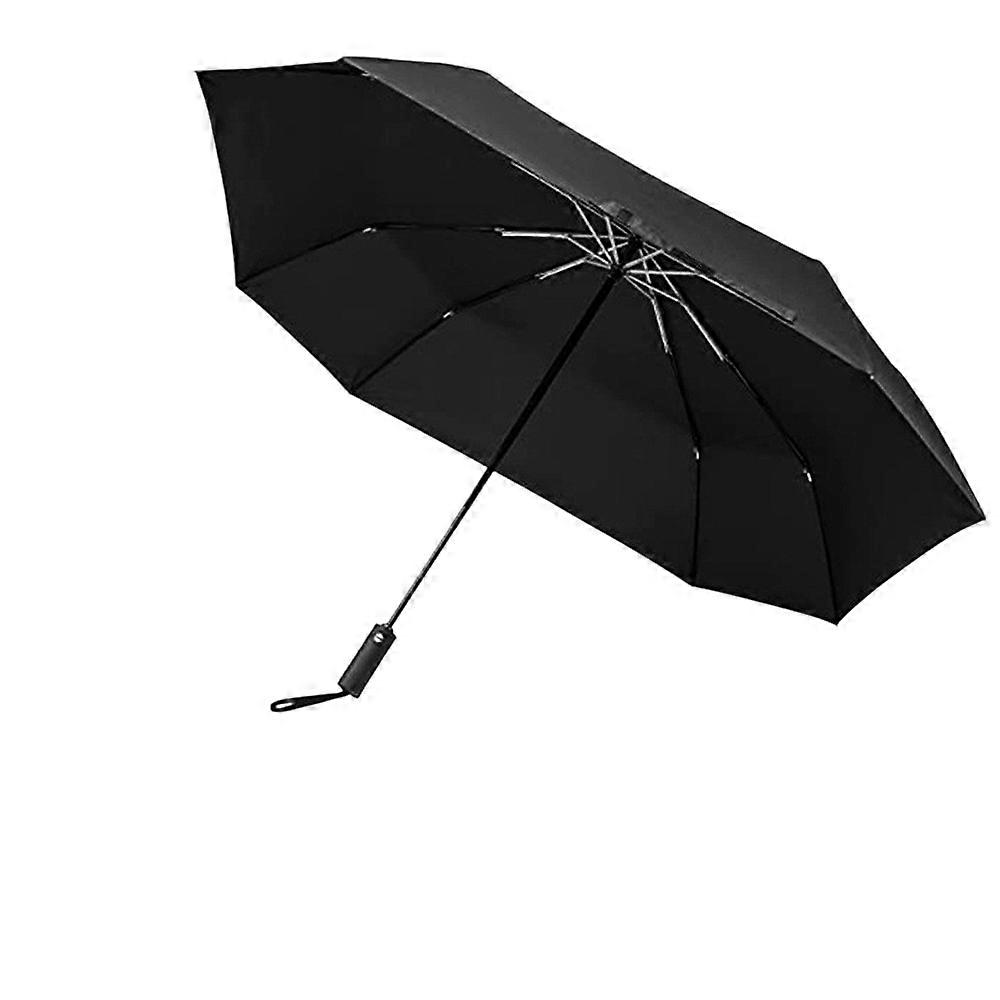 Automatic Folding Square Umbrella Windproof Double Layer Rain Sun Protection Black