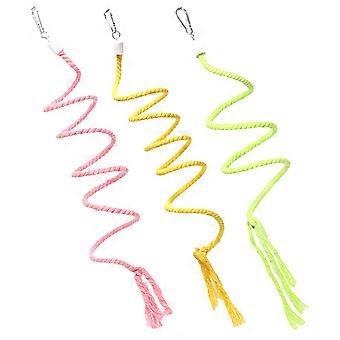 Bird Climbing Rope Parrot Toy for Training 12Pcs Assorted Color Rope