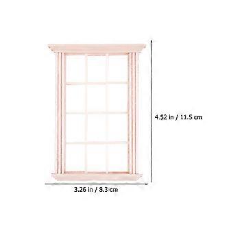 Mini-Fensterrahmen aus Holz für Dekoration, 5-teiliges Set Miniaturhaus-Accessoires