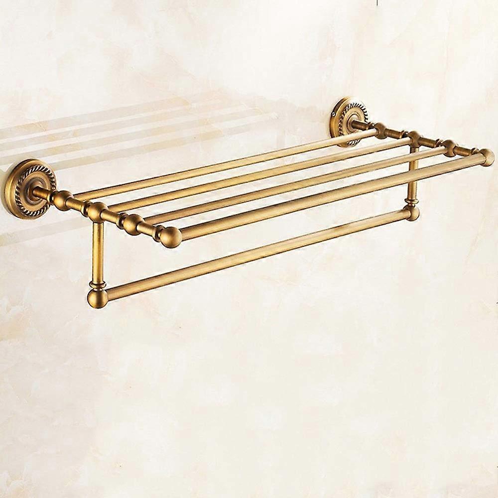 Solid Copper Bathroom Towel Rail Wall Mounted Holder with Stable Mount and Easy Clean Surface