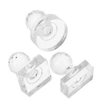 3pcs Eyeshadow Stamp Pressing Tools - Round Rectangle Square Blusher Pressing Stamp Eye Shadow Stamper Pressed Stamper Repair Tools