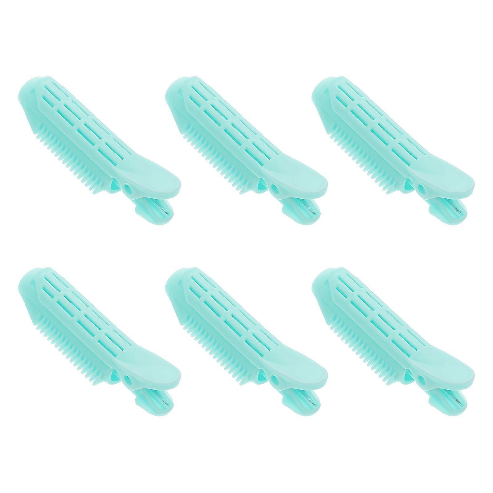 Volume Clips for Rollers for Styling with 12Pcs Blue Clips